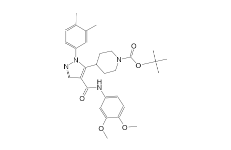 1-piperidinecarboxylic acid, 4-[4-[[(3,4-dimethoxyphenyl)amino]carbonyl]-1-(3,4-dimethylphenyl)-1H-pyrazol-5-yl]-, 1,1-