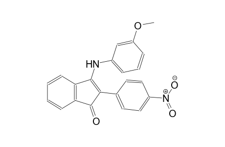 3-(3-methoxyanilino)-2-(4-nitrophenyl)-1H-inden-1-one