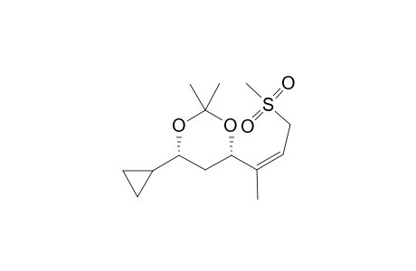 (2'Z,4S,6S)-6-CYCLOPROPYL-2,2-DIMETHYL-4-[(4-METHYLSULFONYL)-BUT-2-EN-2-YL]-1,3-DIOXANE