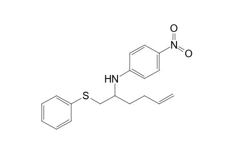 5-(4-Nitrophenylamino)-6-(phenylthio)hex-1-ene