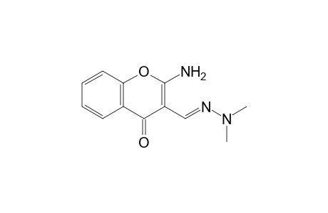2-Amino-3-[(E)-(dimethylhydrazinylidene)methyl]-1-benzopyran-4-one