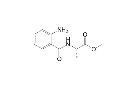 (2S)-2-(anthraniloylamino)propionic acid methyl ester