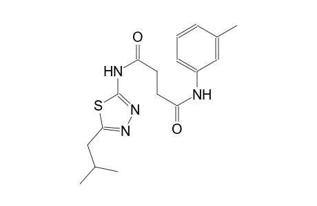 N~1~-(5-isobutyl-1,3,4-thiadiazol-2-yl)-N~4~-(3-methylphenyl)succinamide