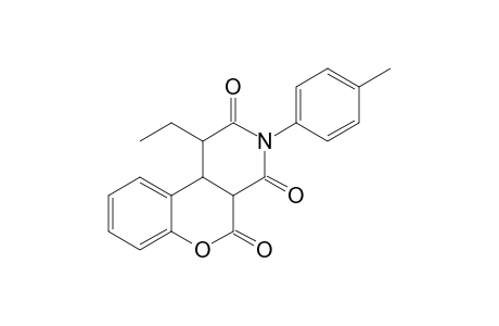 1-Ethyl-3-(4-methylphenyl)-4a,10b-dihydro-2H-chromeno[3,4-c]pyridine-2,4,5(1H,3H)-trione