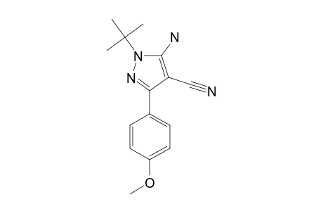 5-AMINO-1-TERT.-BUTYL-4-CYANO-3-(PARA-METHOXYPHENYL)-PYRAZOLE