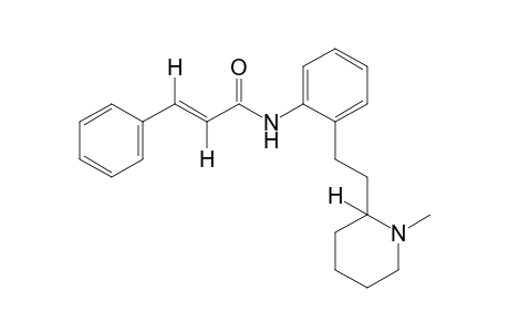trans-2'-[2-(1-methyl-2-piperidyl)ethyl]cinnamanilide