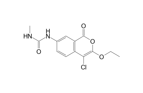 7-Methylcarbamoylamino-4-chloro-3-ethoxyisocoumarin
