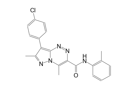 pyrazolo[5,1-c][1,2,4]triazine-3-carboxamide, 8-(4-chlorophenyl)-4,7-dimethyl-N-(2-methylphenyl)-