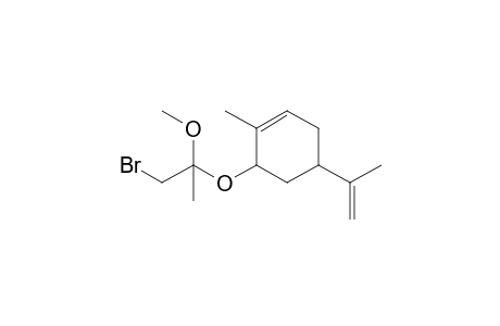4-Isopropenyl-1-methyl-6-[1-methoxy-1-(bromomethyl)ethyloxy]cyclohexene