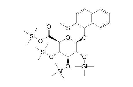 .beta.-D-Glucopyranosiduronic acid, 1,2-dihydro(methylthio)naphthalenyl 2,3,4-tris-O-(trimethylsilyl)-, trimethylsilyl ester