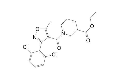 1-[3-(2,6-dichlorophenyl)-5-methyl-isoxazole-4-carbonyl]nipecotic acid ethyl ester