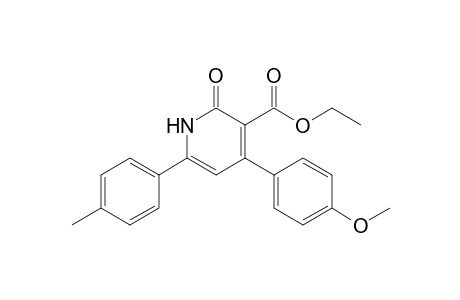2-keto-4-(4-methoxyphenyl)-6-(p-tolyl)-1H-pyridine-3-carboxylic acid ethyl ester