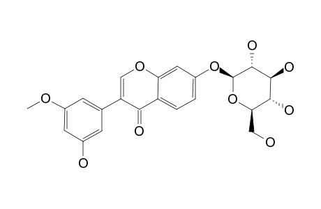 7,5'-DIHYDROXY-3'-METHOXY-ISOFLAVONE-7-O-BETA-D-GLUCOPYRANOSIDE
