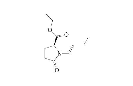 (2S)-1-[(E)-but-1-enyl]-5-keto-pyrrolidine-2-carboxylic acid ethyl ester