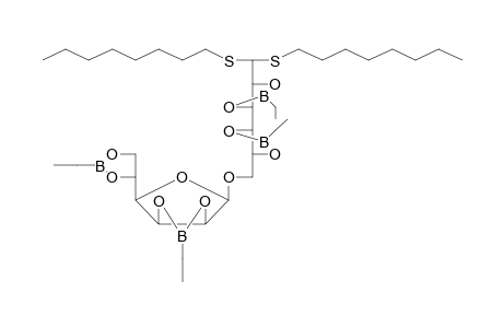d-Galactose-1,1-di-thio-n-octyl-2,3:4,5-di-O-ethylboranediyl-6-(O-2,3:5,6-di-O-ethylboranediyl-.beta.-d-mannofuranosyl)