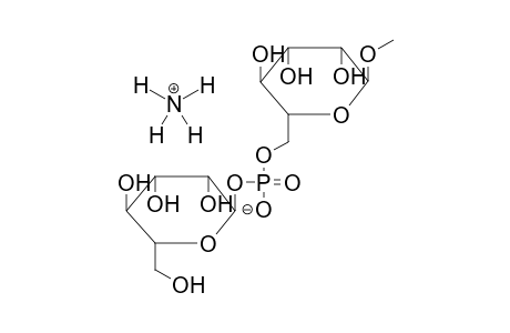 METHYL-6-ALPHA-D-MANNOPYRANOSYLPHOSPHO-ALPHA-D-MANNOPYRANOSIDE,AMMONIUM SALT