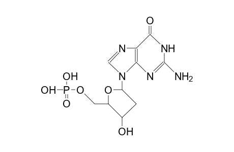 2-Amino-7-(2'-deoxy-B-D-erythro-pentofuranosyl)-3,7-dihydro-4H-pyrrolo(2,3-D)pyrimidin-4-one 5'-monophosphate