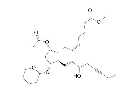 9-O-Acetoxy-17,18-didehydro-11-O-(tetrahydropyran-2-yl)-PGF(3.alpha.) methyl ester