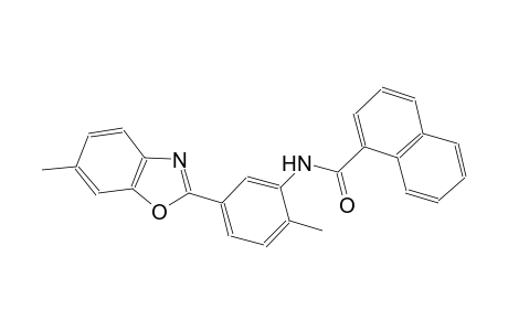 N-[2-methyl-5-(6-methyl-1,3-benzoxazol-2-yl)phenyl]-1-naphthamide