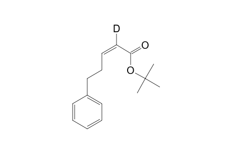 t-Butyl 2-deuterio-5-phenyl-2(Z)-pentenoate