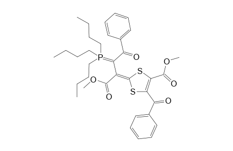 5-Benzoyl-2-[1-benzoyl-1-(n-tributylphosphoranylidene)-3-methoxycarbonyl)-2-propylidene]dithiole