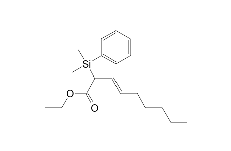 Ethyl (E)-2-(dimethylphenylsilyl)non-3-enoate