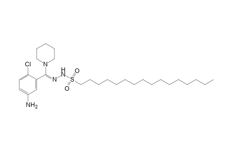 1-hexadecanesulfonic acid, (5-amino-2-chloro-alpha-piperidinobenzylidene)-hydrazide