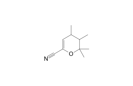 6-Cyano-2,2,3,4-tetramethyl-3,4-dihydro-2H-pyran