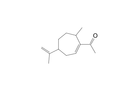 1-(7-methyl-4-(prop-1-en-2-yl)cyclohept-1-en-1-yl)ethan-1-one
