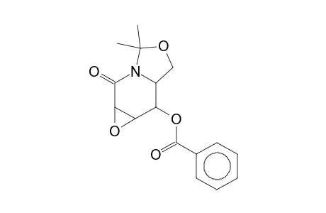 1-Aza-8-oxabicyclo[4.3.0]nonan-2-one 5-(benzoyloxy)-3,4-epoxy-9,9-dimethyl-