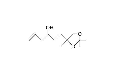 1-(2,2,4-Trimethyl-1,3-dioxolan-4-yl)-hex-5-yn-3-ol