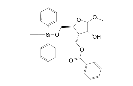 3-[(Benzoyloxy)methyl]-5-(tert-butyldiphenylsilyl)-3-deoxy-1-O-methylribofuranose