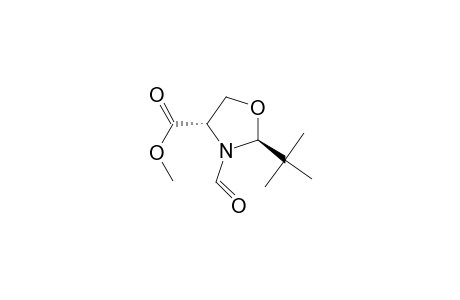 (2S,4S)-2-tert-butyl-3-formyl-4-oxazolidinecarboxylic acid methyl ester
