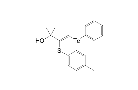 (Z)-4-(phenyltelluro)-3-(4-methylphenylthio)-2-methylbut-3-en-2-ol