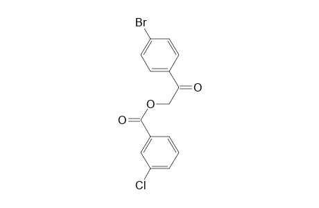 2-(4-Bromophenyl)-2-oxoethyl 3-chlorobenzoate