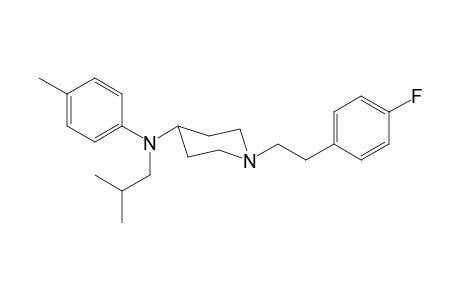 N-1-[2-(4-Fluorophenyl)ethyl]-N-(2-methylpropyl)-N-4-methylphenylpiperidin-4-amine