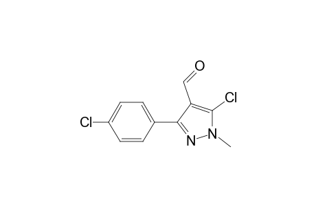 5-Chloro-3-(4-chlorophenyl)-1-methylpyrazole-4-carboxaldehyde
