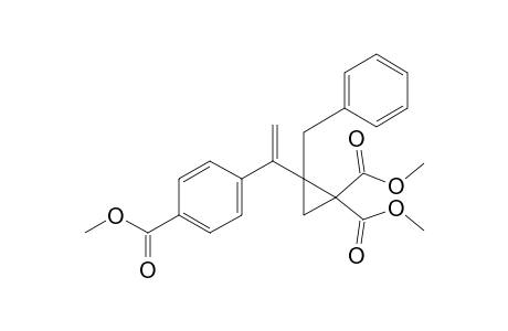 2-benzyl-2-[1-(4-carbomethoxyphenyl)vinyl]cyclopropane-1,1-dicarboxylic acid dimethyl ester
