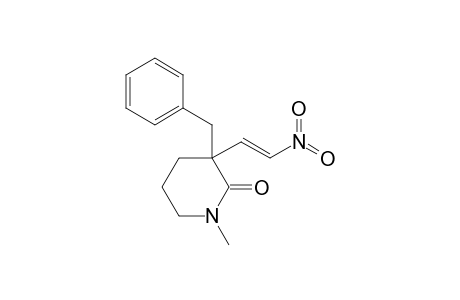1-Methyl-3-[(E)-2-nitroethenyl]-3-(phenylmethyl)-2-piperidinone