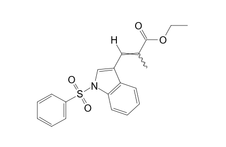 alpha-methyl-1-(phenylsulfonyl)indole-3-acrylic acid, ethyl ester