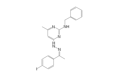 (1Z)-1-(4-iodophenyl)ethanone [2-(benzylamino)-6-methyl-4-pyrimidinyl]hydrazone