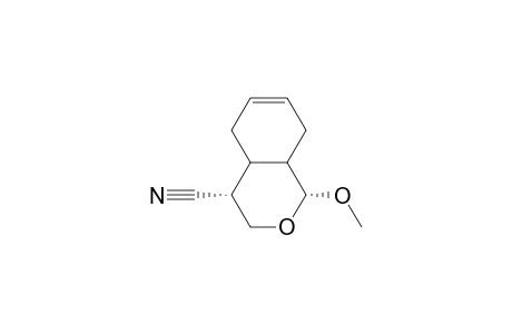 cis-1-Methoxy-4.alpha.-cyano-4a,5,8,8a-tetrahydroisochroman