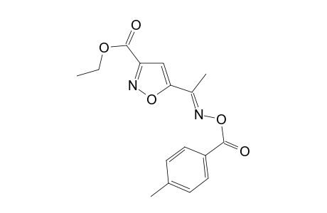 Ethyl 5-((1E)-N-[(4-methylbenzoyl)oxy]ethanimidoyl)-3-isoxazolecarboxylate