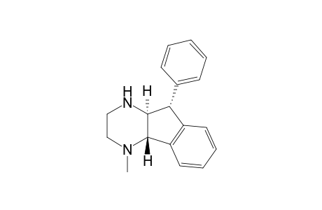 (H4a, H9a-trans-H9, H9a-cis)-2,3,4,4a,9,9a-Hexahydro-4-methyl-9-phenyl-1H-indeno[1,2-b]pyrazine
