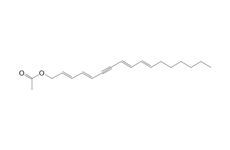 (2E,4E,8E,10E)-Heptadecatetraen-6-yn-1-yl acetate