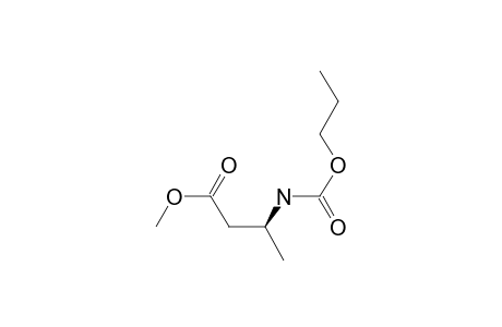 (S)-3-Aminobutyric acid, N-(N-propyloxycarbonyl)-, methyl ester