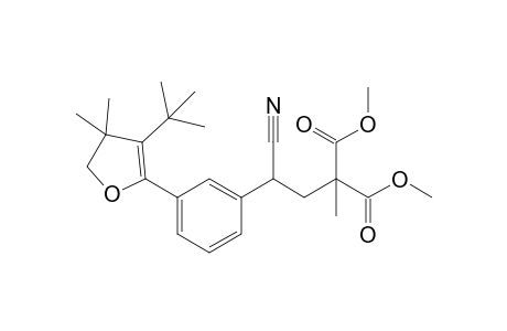 4-tert-Butyl-5-{3-[1-cyano-3,3-bis(methoxycarbonyl)butyl]phenyl}-3,3-dimethyl-2,3-dihydrofuran