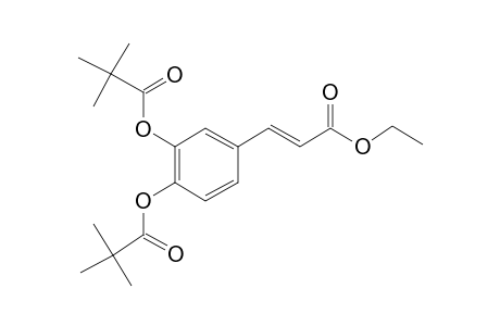 Ethyl trans-caffeate, bis(trimethylacetate)