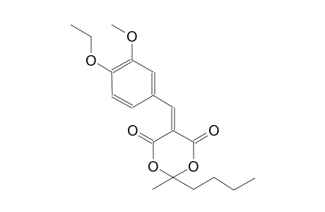 1,3-dioxane-4,6-dione, 2-butyl-5-[(4-ethoxy-3-methoxyphenyl)methylene]-2-methyl-