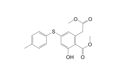 Methyl 2-Hydroxy-6-(2-methoxy-2-oxoethyl)-4-[(4-methylphenyl)sulfanyl]benzoate